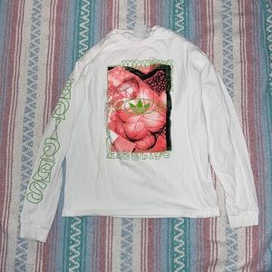 Adidas white long-sleeved shirt